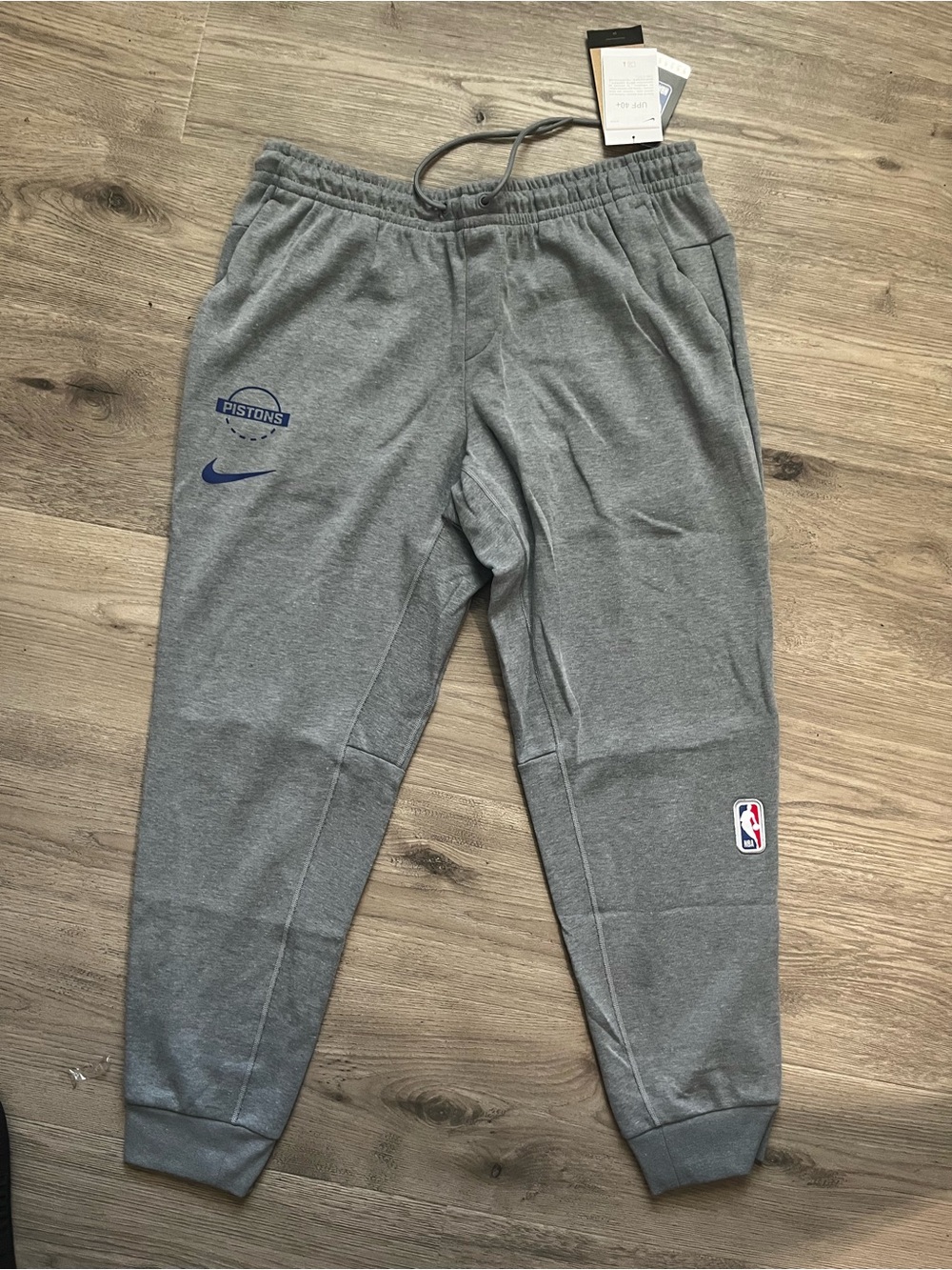 Nike Men’s Grey Detroit Pistons Jogger Pants